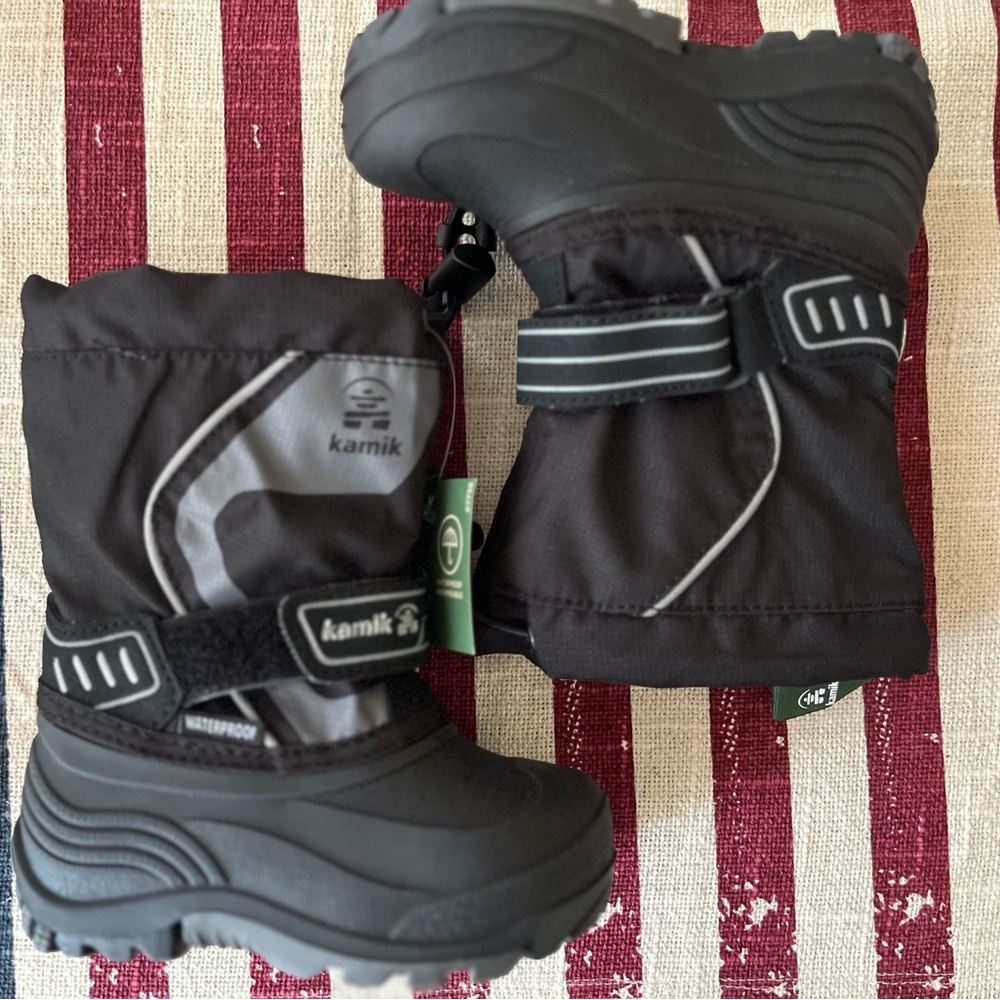 Kamik Black Rain & Snow Boots with Waterproof Insulation